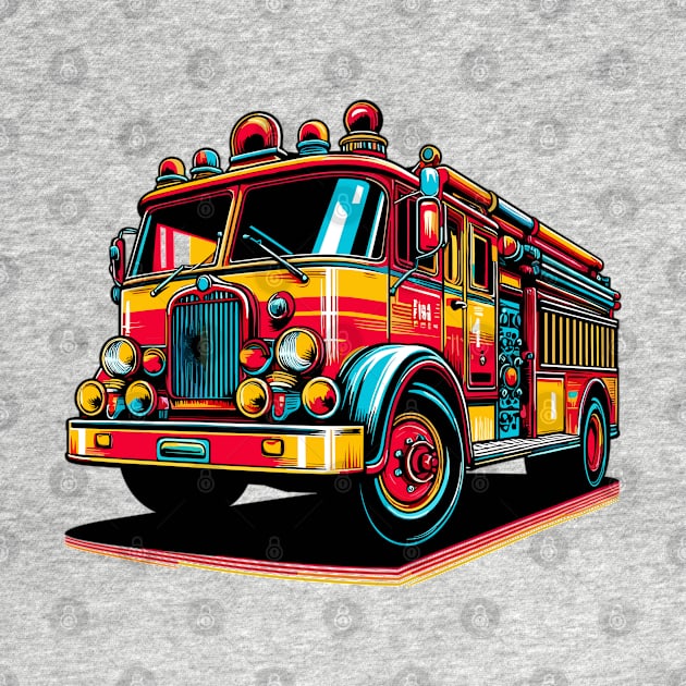 Fire Truck by Vehicles-Art